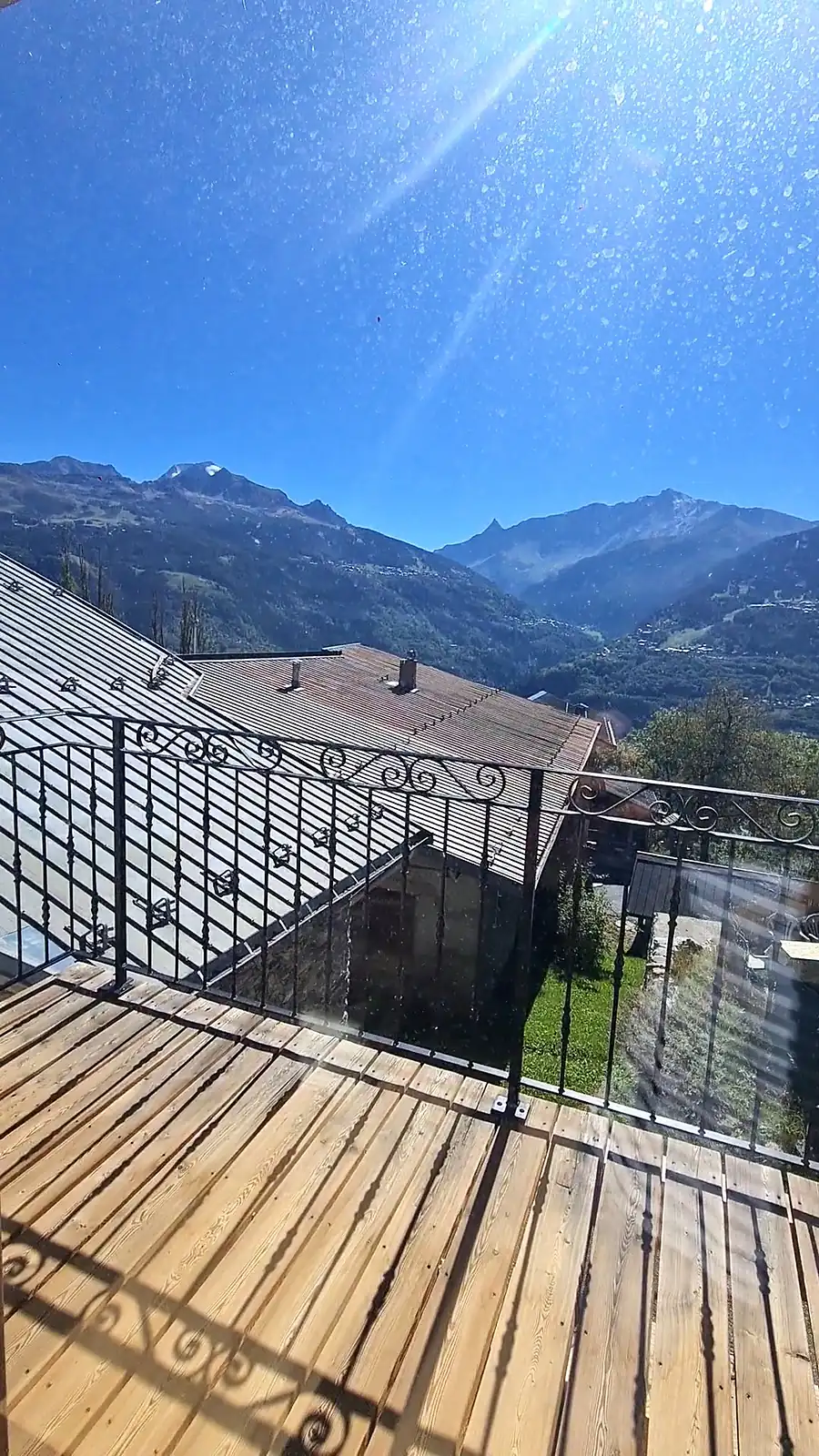 Balcon filant sur la façade sud-est